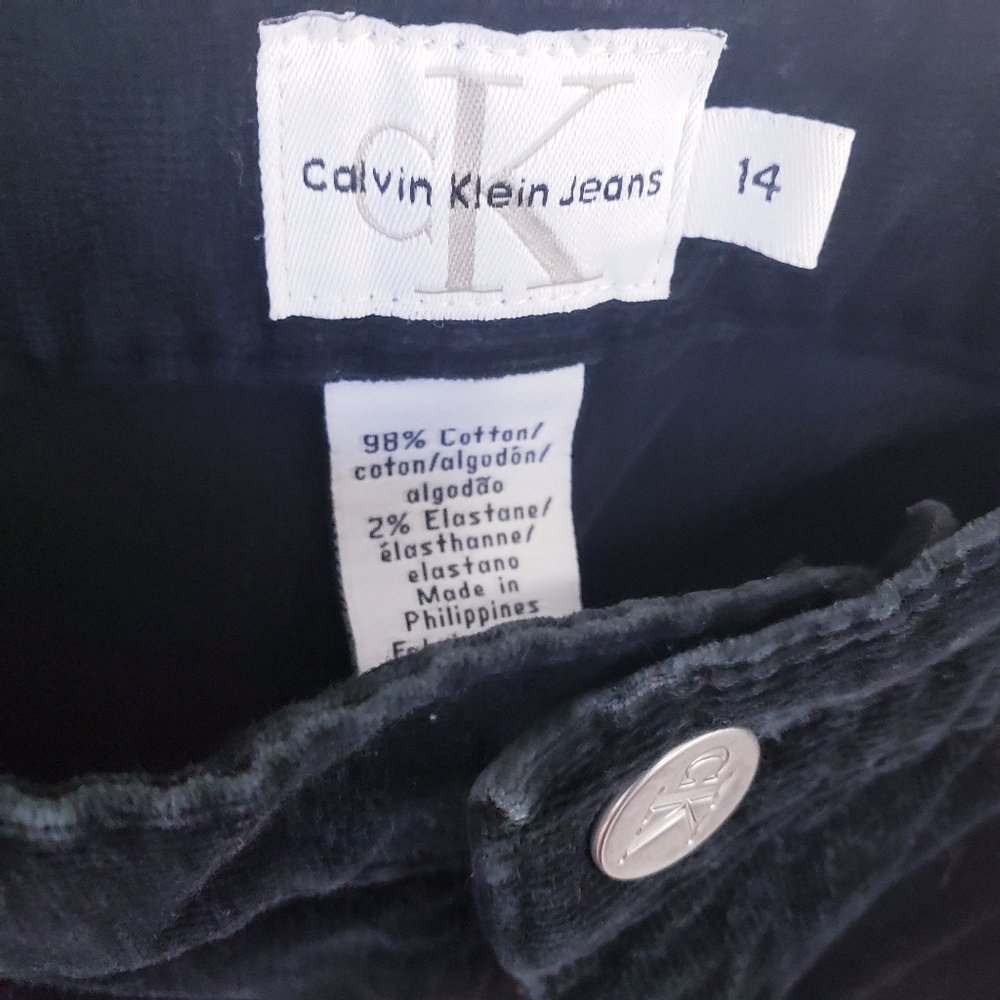 Calvin Klein Jeans Black Coduoroy Bootcut Pants Size 14 - Picture 7 of 9